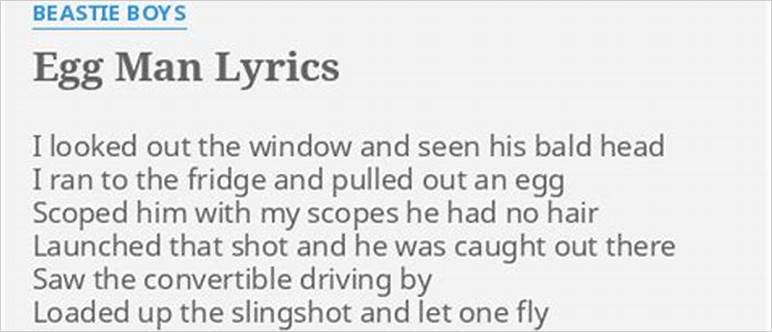 Egg man lyrics